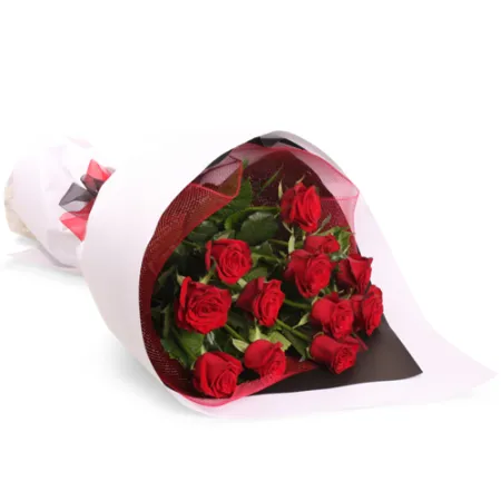 send 12 pcs. red ecuadorian roses in bouquet to manila